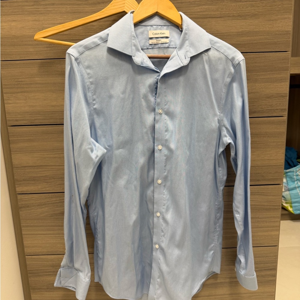 Calvin Klein Sky Blue Dress Shirt for Men